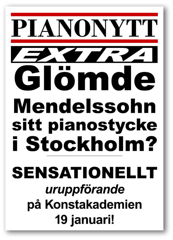 Mendelssohns pianomusik på konstakademien